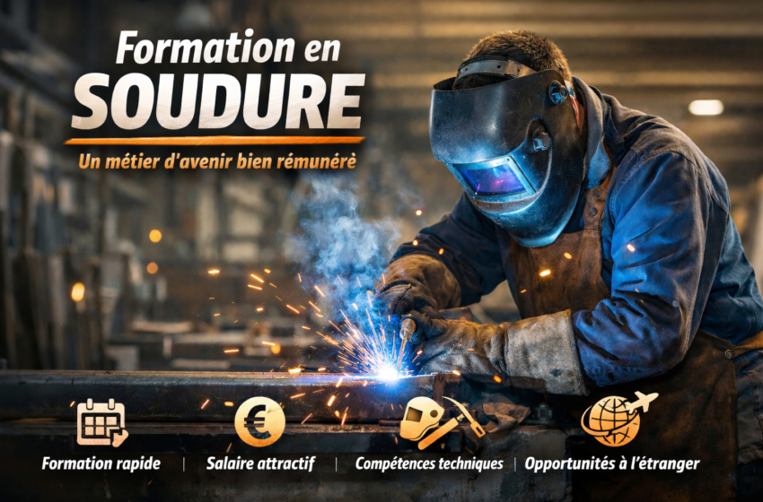  Formation en soudure : un métier d’avenir bien payé et accessible rapidement