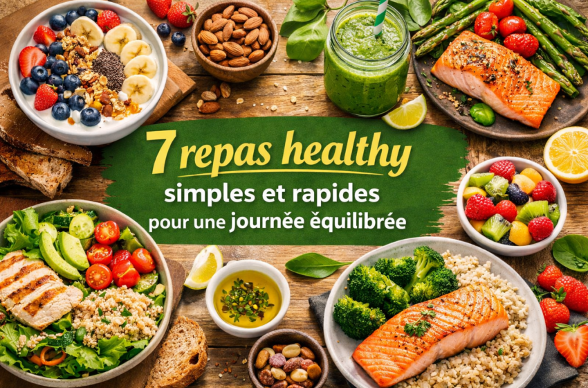  Healthy Food : 7 repas simples et rapides pour une journée équilibrée